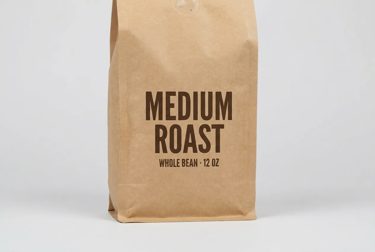 Original coffee-bag product photo reading MEDIUM ROAST